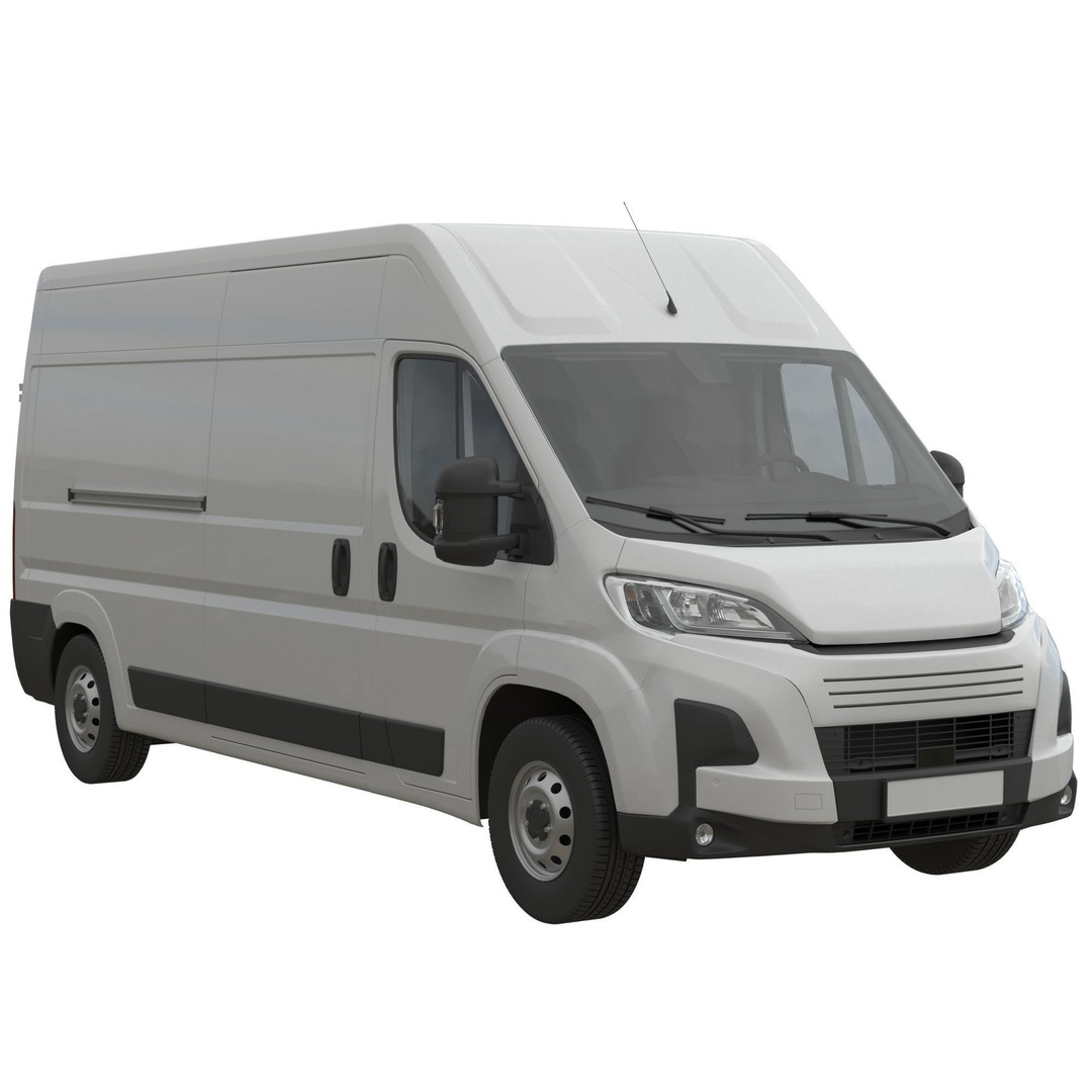 L3H2 Global Commercial Van 3D Model – Detailed Light Commercial Vehicle, FBX - View 3