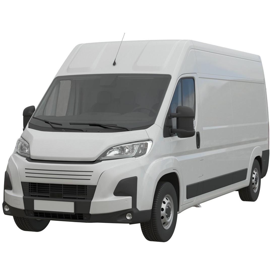L3H2 Global Commercial Van 3D Model – Detailed Light Commercial Vehicle, FBX - View 4