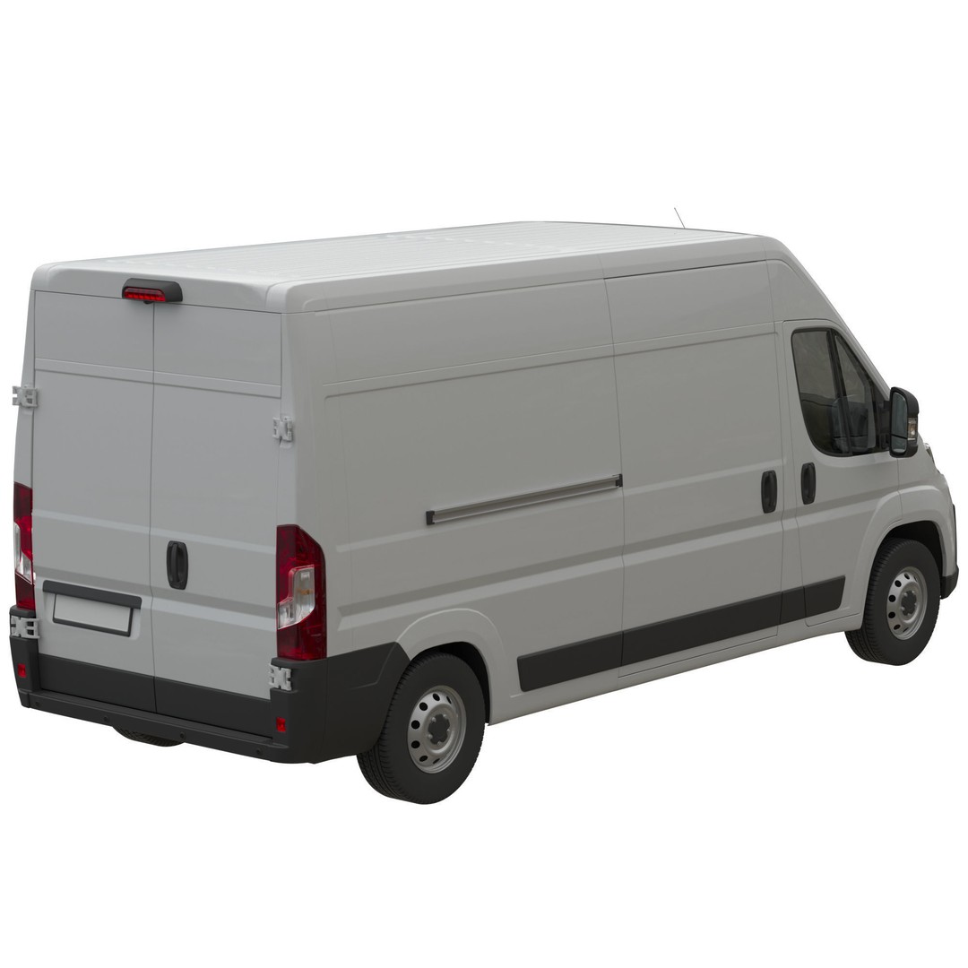L3H2 Global Commercial Van 3D Model – Detailed Light Commercial Vehicle, FBX - View 7