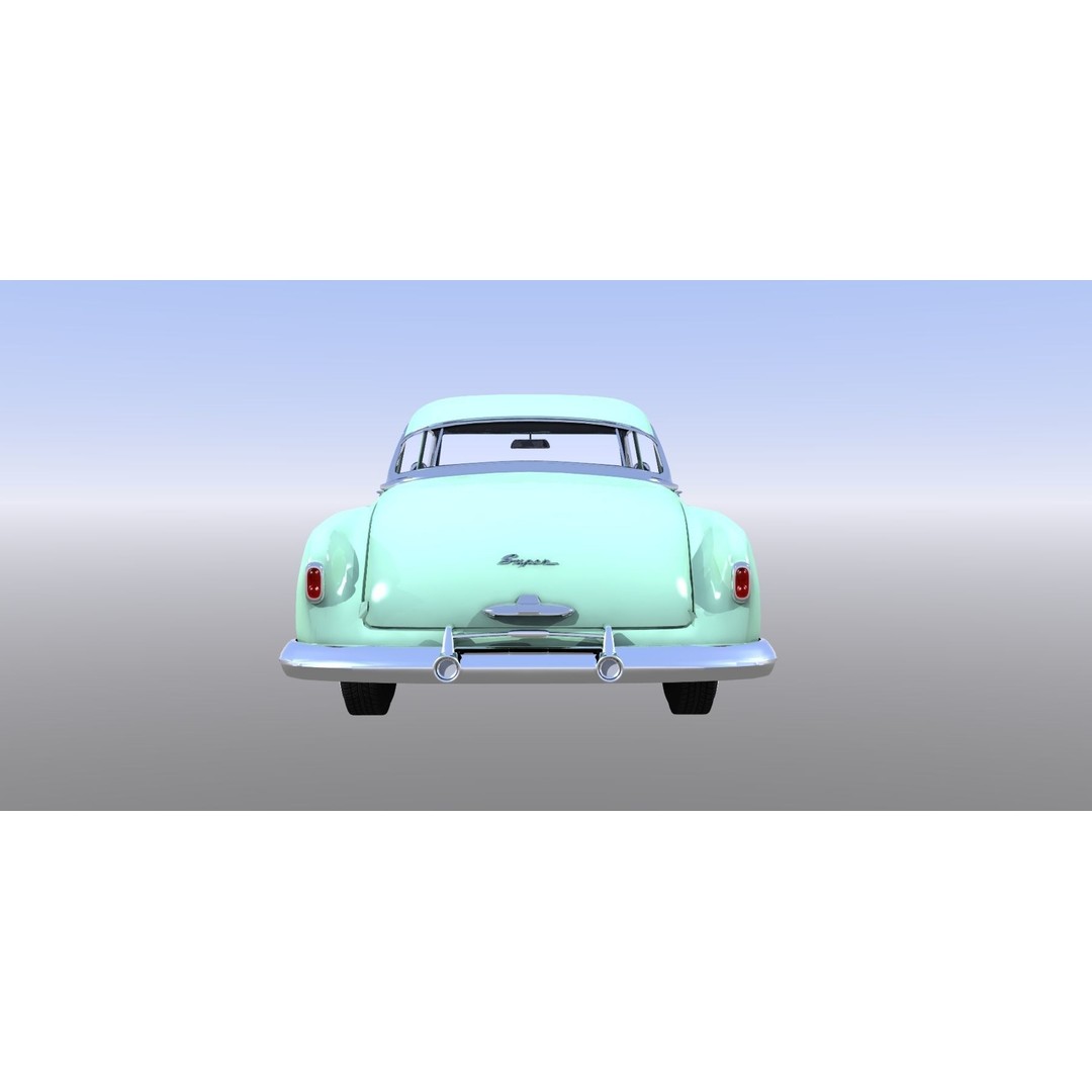 1951 Buick Super 3D Model – Classic Car Asset, FBX, Rigged - View 10