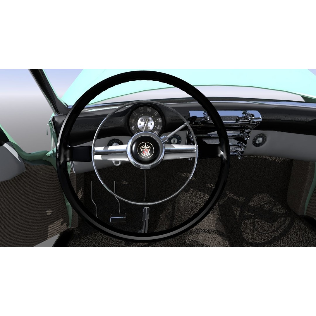 1951 Buick Super 3D Model – Classic Car Asset, FBX, Rigged - View 26