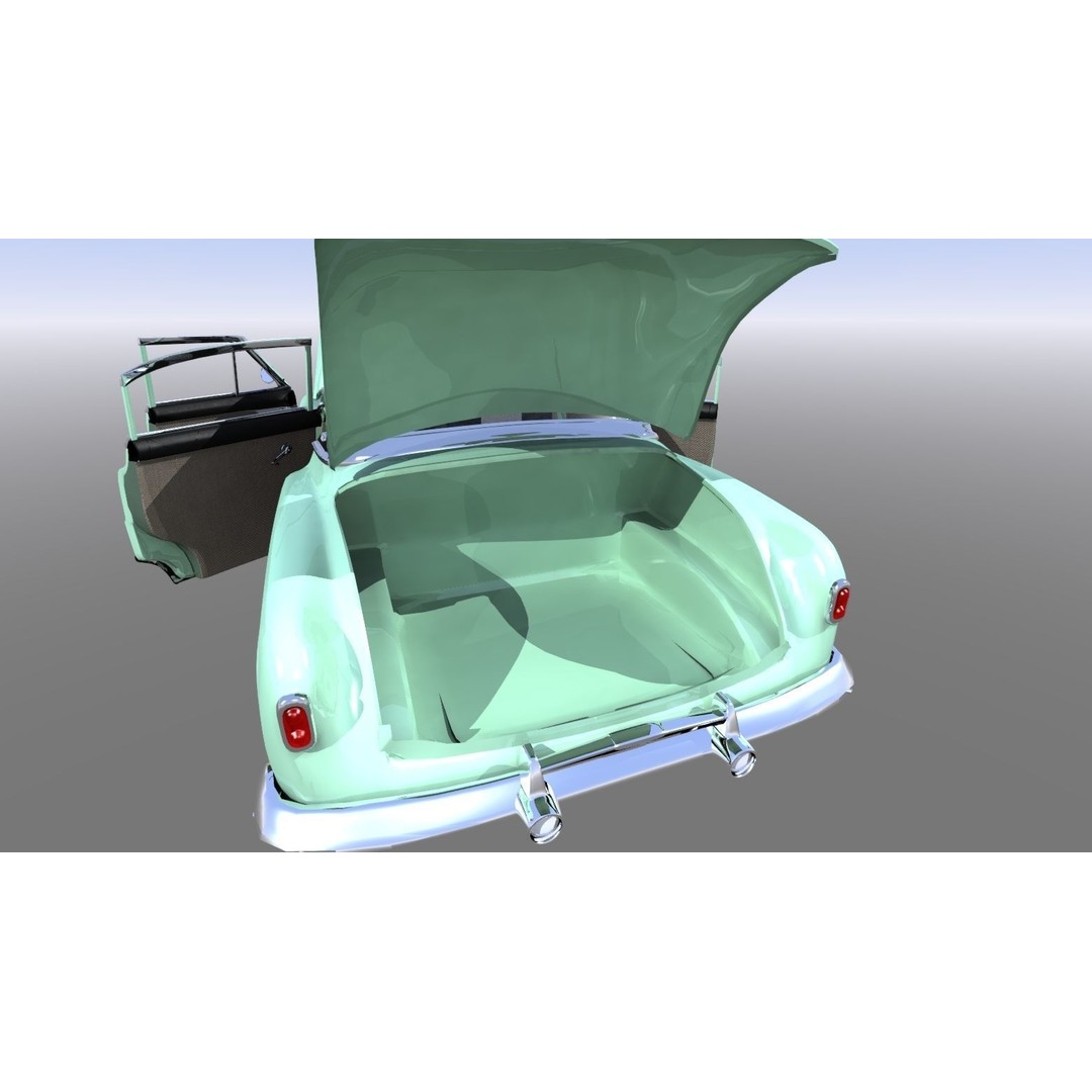 1951 Buick Super 3D Model – Classic Car Asset, FBX, Rigged - View 31