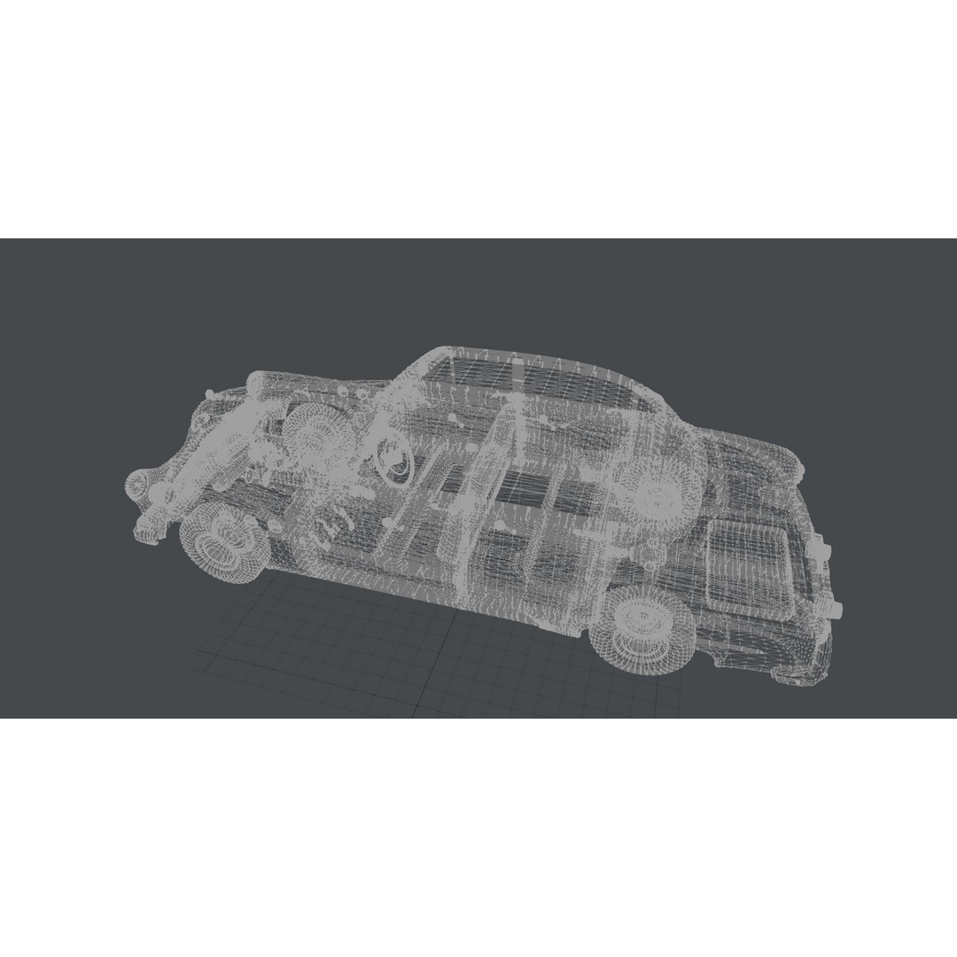 1951 Buick Super 3D Model – Classic Car Asset, FBX, Rigged - View 32