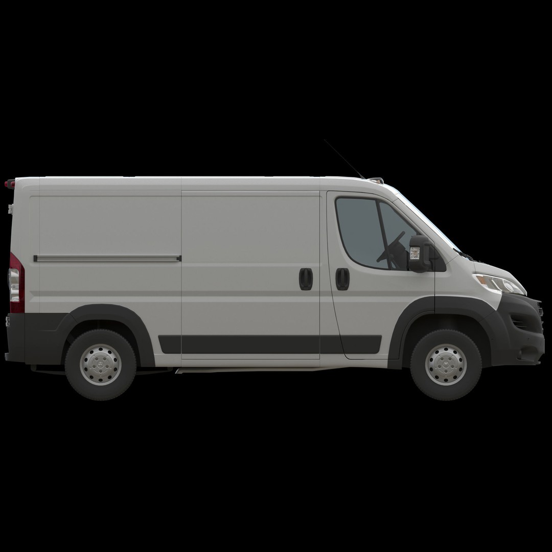 2024 Ram ProMaster 1500 Cargo Van 3D Model – Low Roof, FBX, Game Ready - View 11