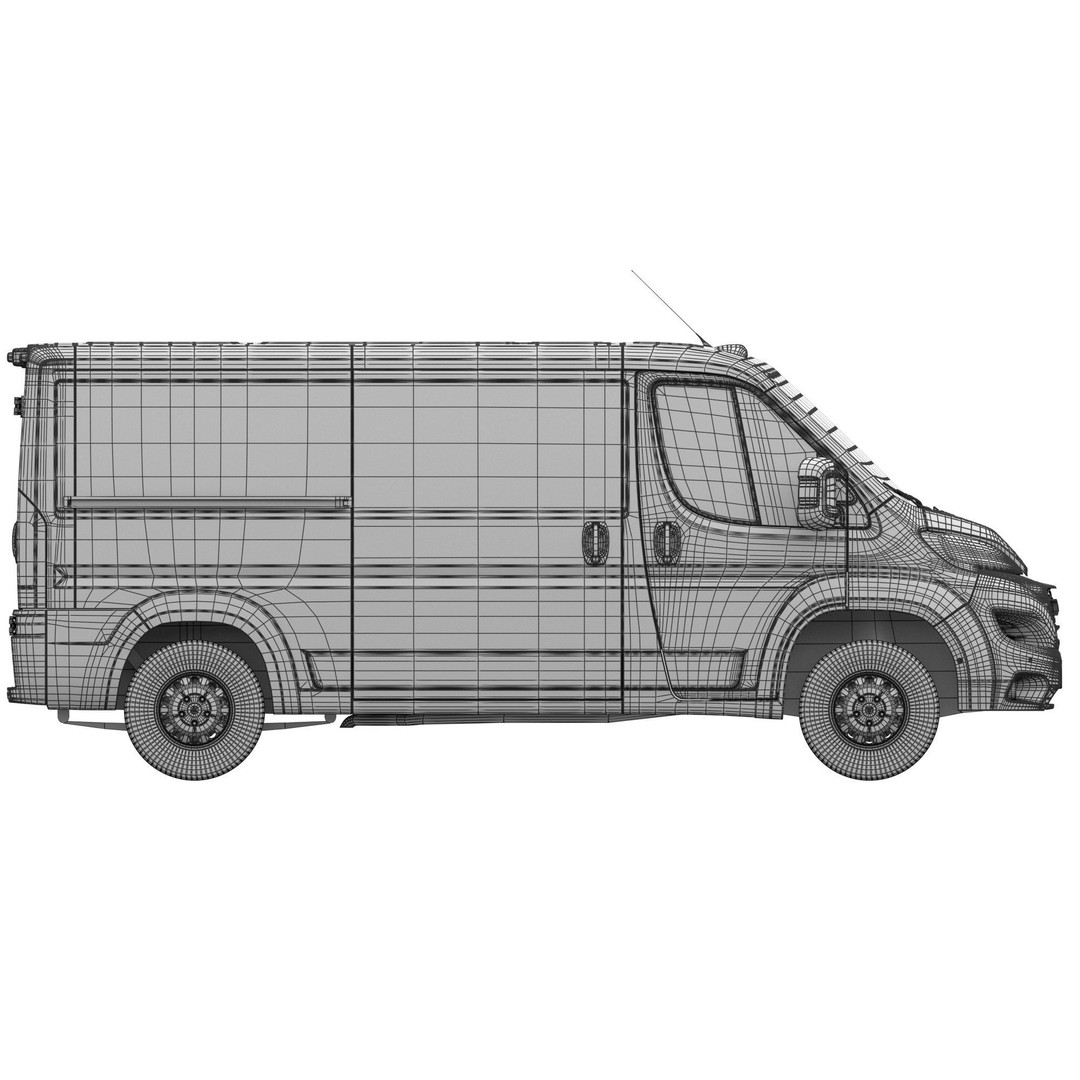 2024 Ram ProMaster 1500 Cargo Van 3D Model – Low Roof, FBX, Game Ready - View 20