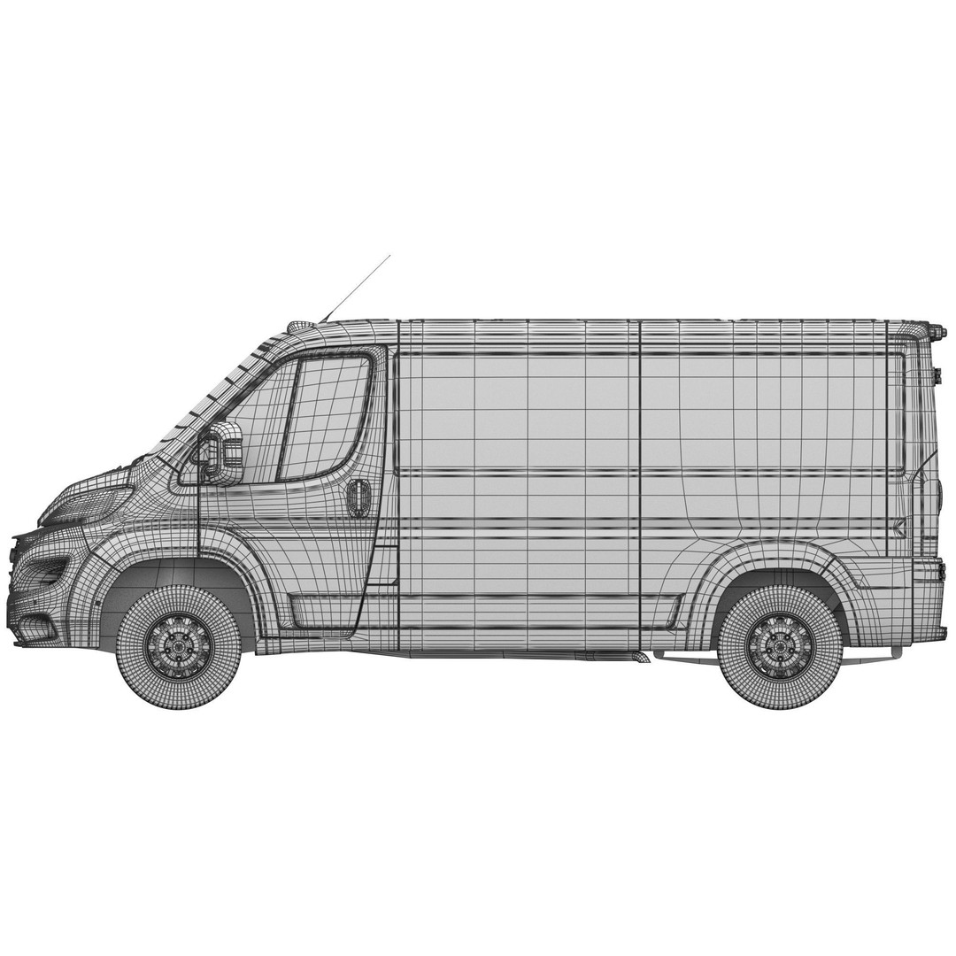 2024 Ram ProMaster 1500 Cargo Van 3D Model – Low Roof, FBX, Game Ready - View 21