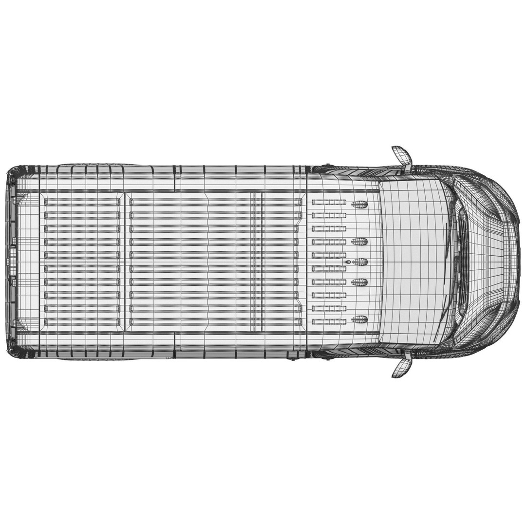 2024 Ram ProMaster 1500 Cargo Van 3D Model – Low Roof, FBX, Game Ready - View 22
