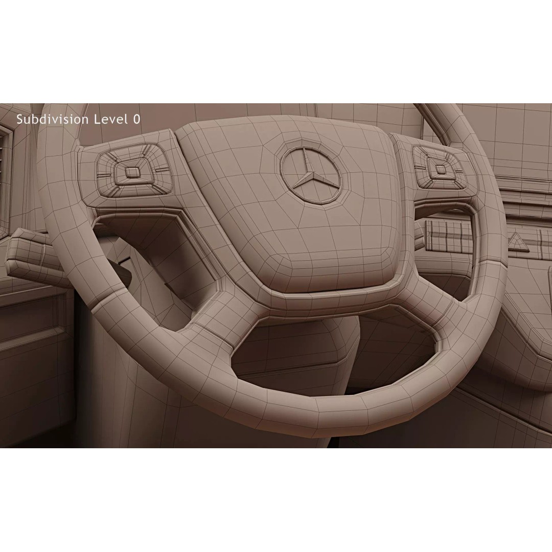 2025 Mercedes-Benz eActros 600 GigaSpace 3D Model – High Poly Truck Asset, FBX - View 33