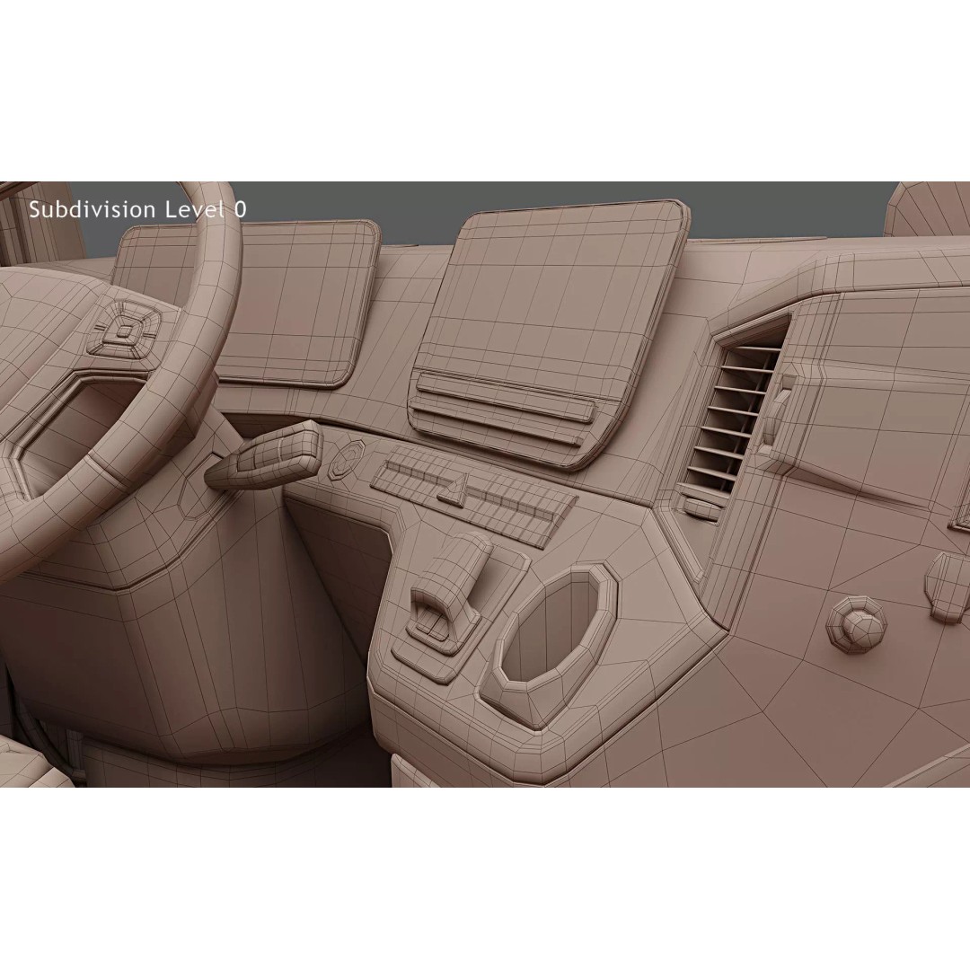 2025 Mercedes-Benz eActros 600 GigaSpace 3D Model – High Poly Truck Asset, FBX - View 34