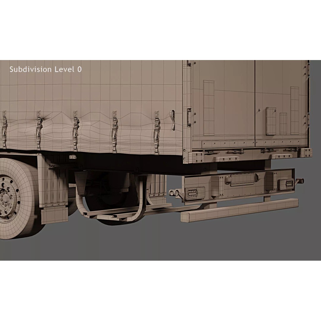 2025 Mercedes-Benz eActros 600 GigaSpace 3D Model – High Poly Truck Asset, FBX - View 37