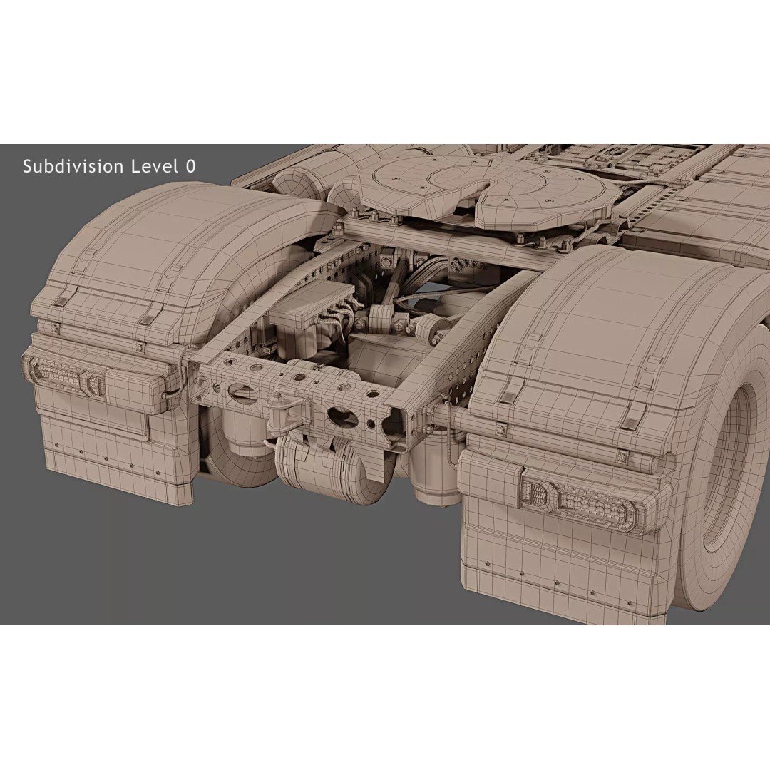 2025 Mercedes-Benz eActros 600 GigaSpace 3D Model – High Poly Truck Asset, FBX - View 38