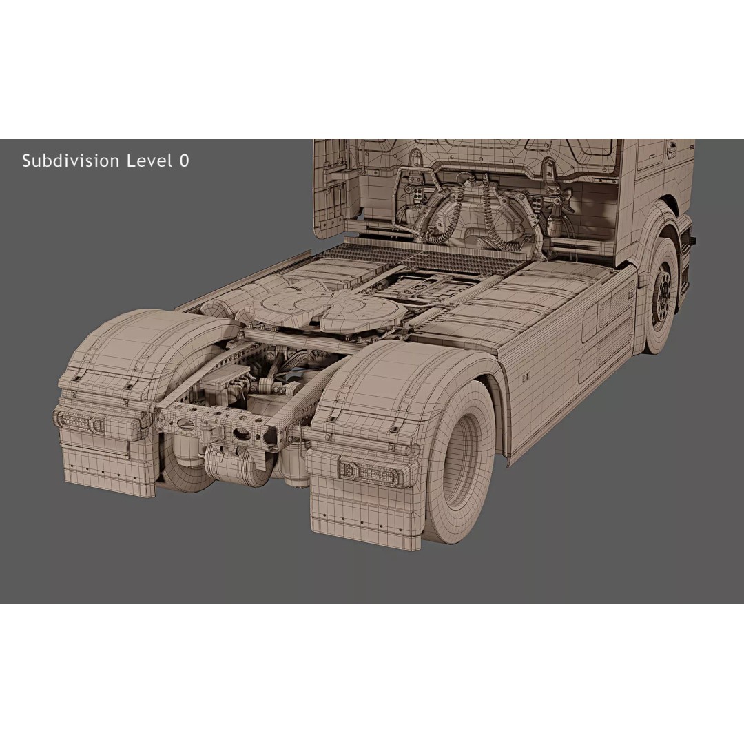 2025 Mercedes-Benz eActros 600 GigaSpace 3D Model – High Poly Truck Asset, FBX - View 40