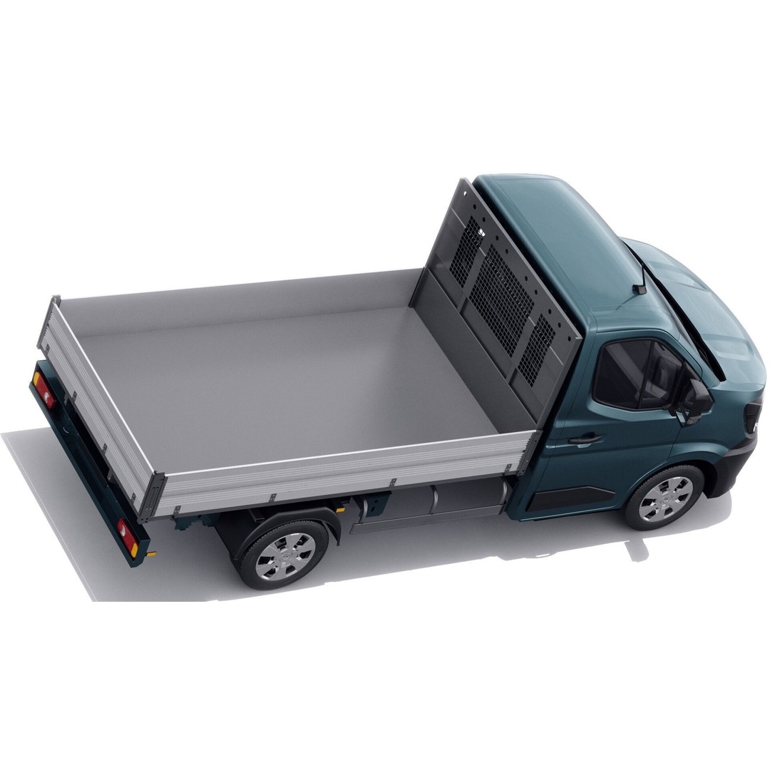 Nissan Interstar Pick-Up 2024 3D Model – Detailed Vehicle Asset, FBX/OBJ - View 10