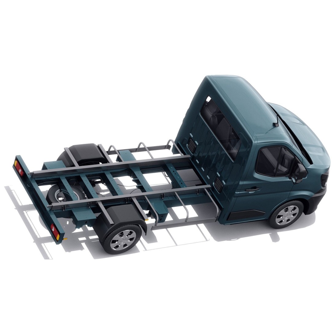 Nissan Interstar Pick-Up 2024 3D Model – Detailed Vehicle Asset, FBX/OBJ - View 11