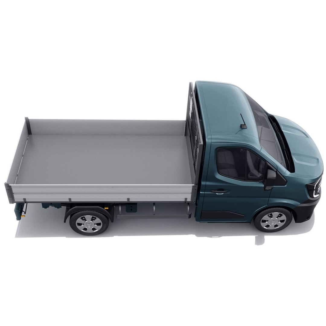 Nissan Interstar Pick-Up 2024 3D Model – Detailed Vehicle Asset, FBX/OBJ - View 12