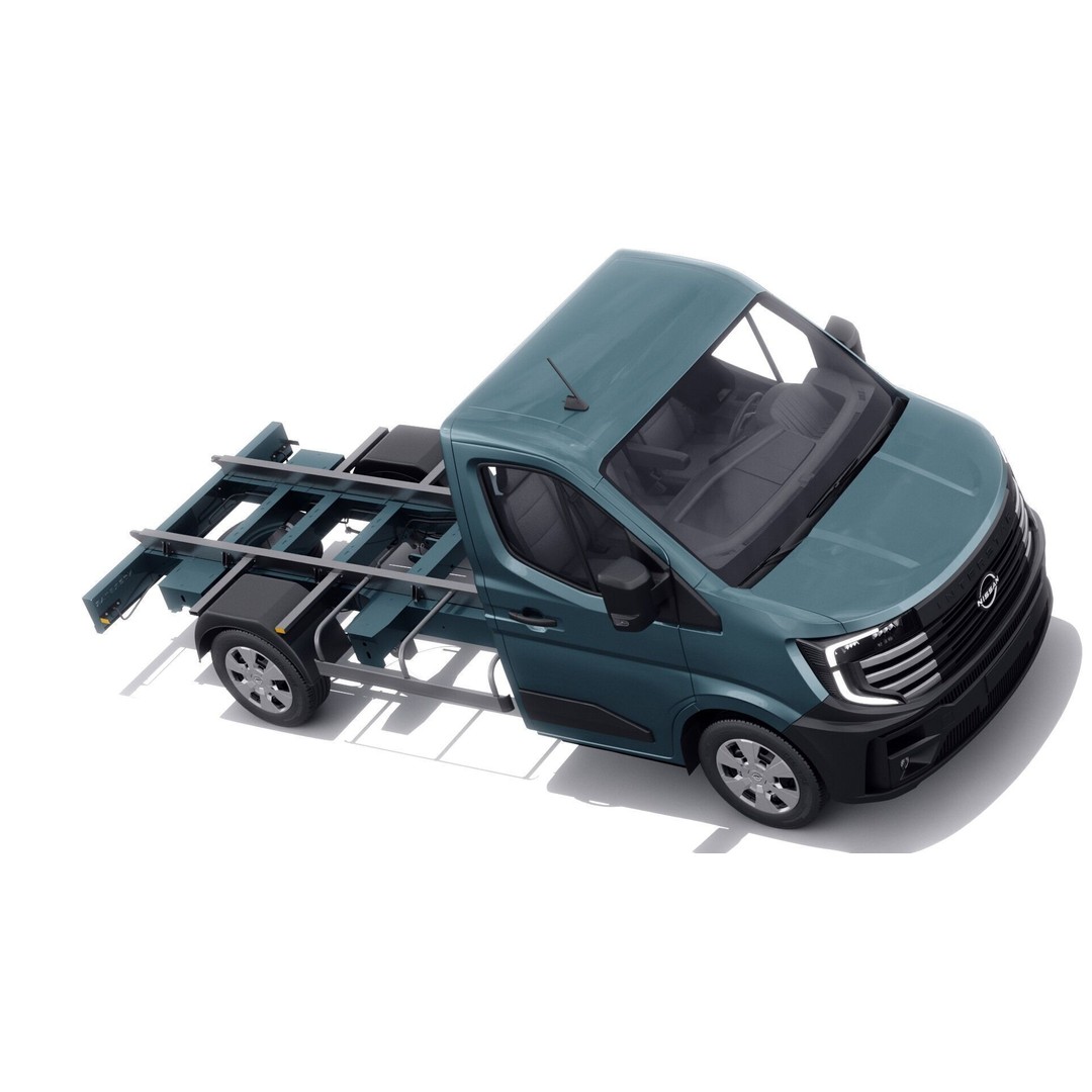 Nissan Interstar Pick-Up 2024 3D Model – Detailed Vehicle Asset, FBX/OBJ - View 14