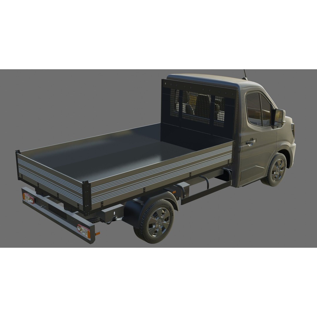 Nissan Interstar Pick-Up 2024 3D Model – Detailed Vehicle Asset, FBX/OBJ - View 25