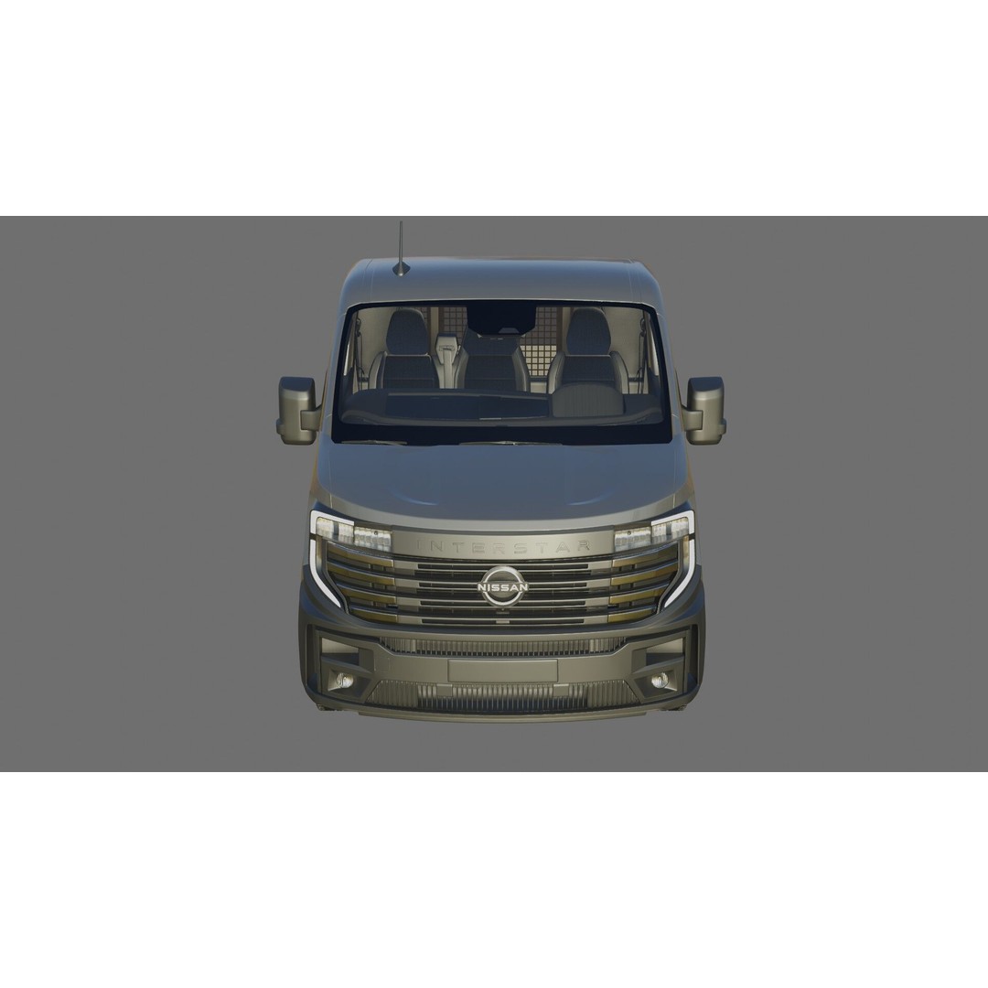 Nissan Interstar Pick-Up 2024 3D Model – Detailed Vehicle Asset, FBX/OBJ - View 27