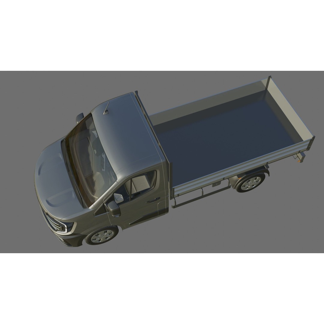 Nissan Interstar Pick-Up 2024 3D Model – Detailed Vehicle Asset, FBX/OBJ - View 28