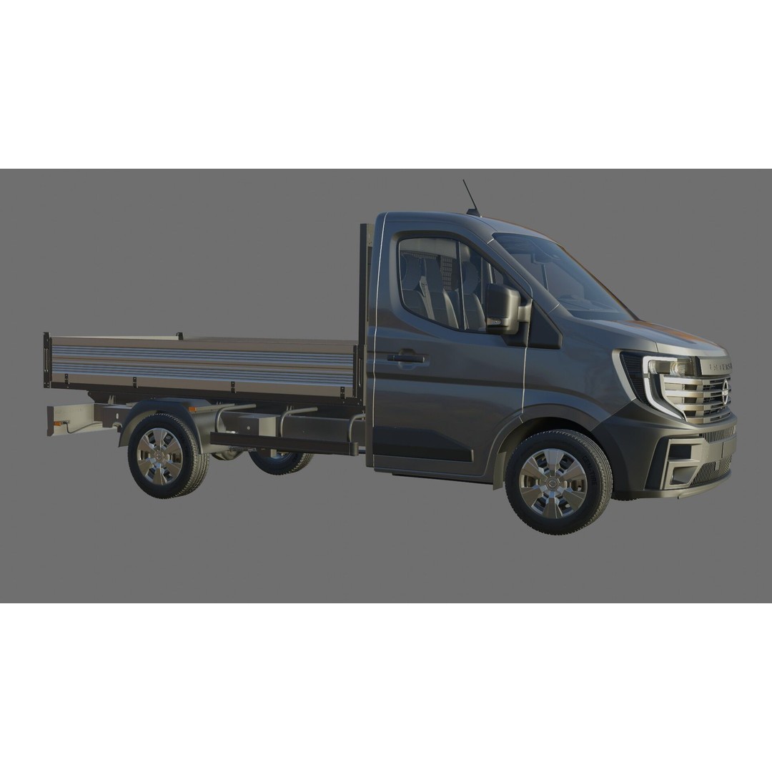 Nissan Interstar Pick-Up 2024 3D Model – Detailed Vehicle Asset, FBX/OBJ - View 29