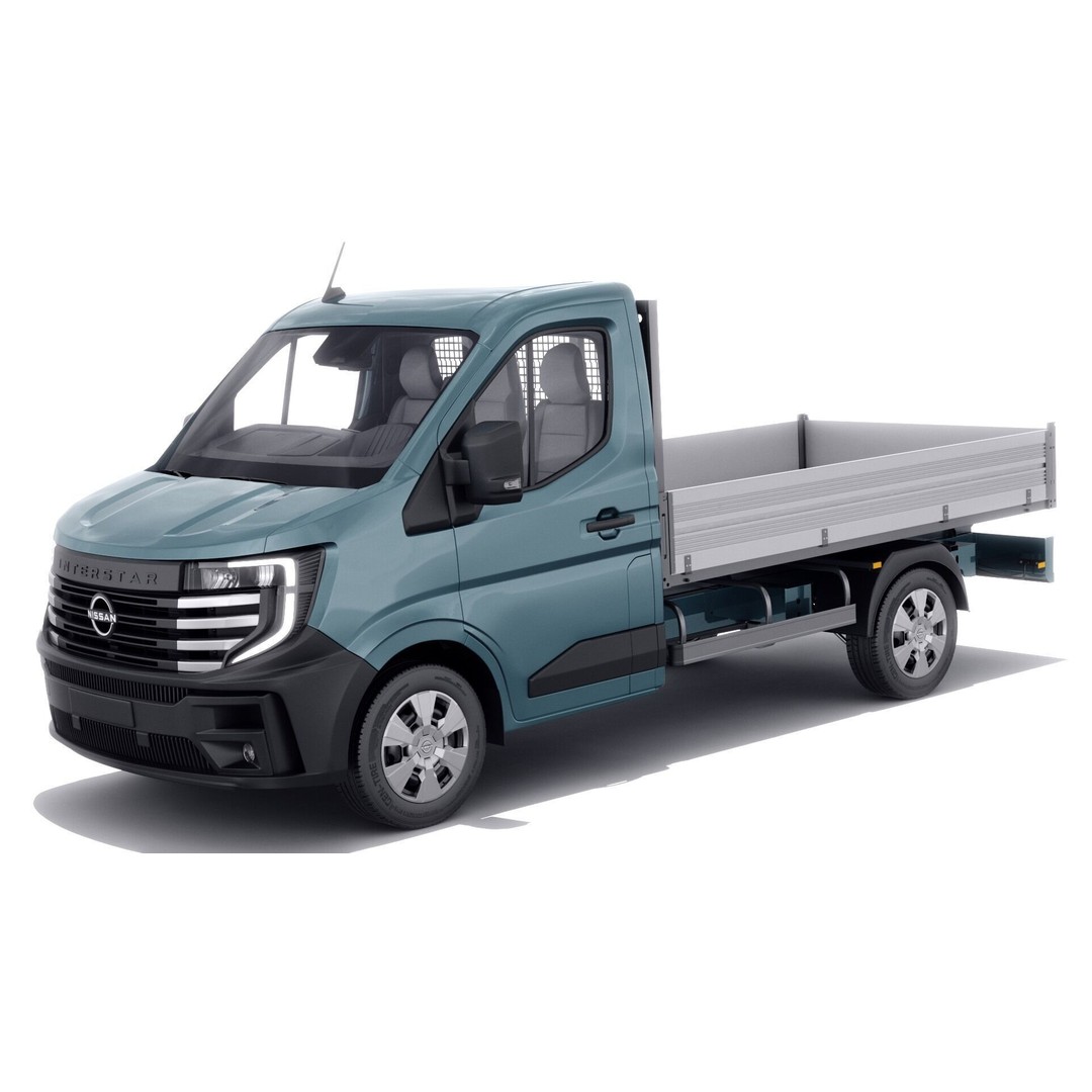 Nissan Interstar Pick-Up 2024 3D Model – Detailed Vehicle Asset, FBX/OBJ - View 3