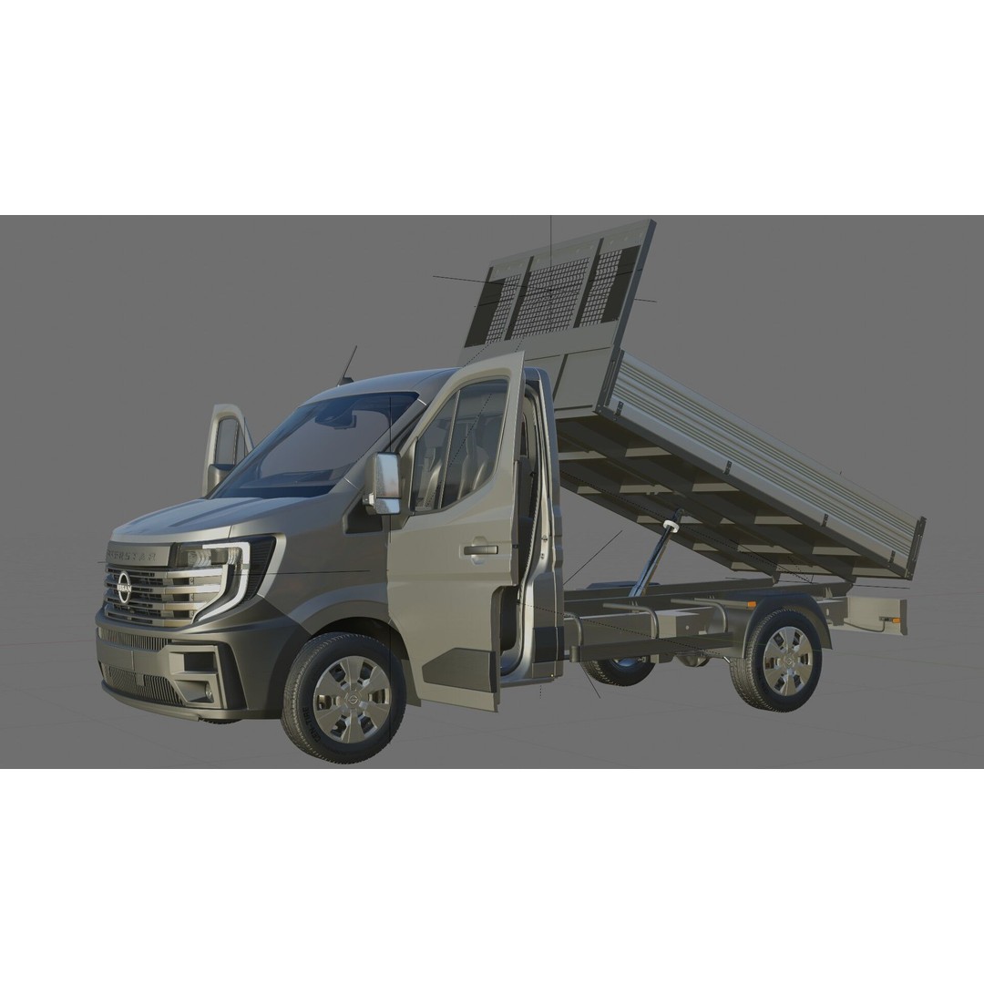 Nissan Interstar Pick-Up 2024 3D Model – Detailed Vehicle Asset, FBX/OBJ - View 33