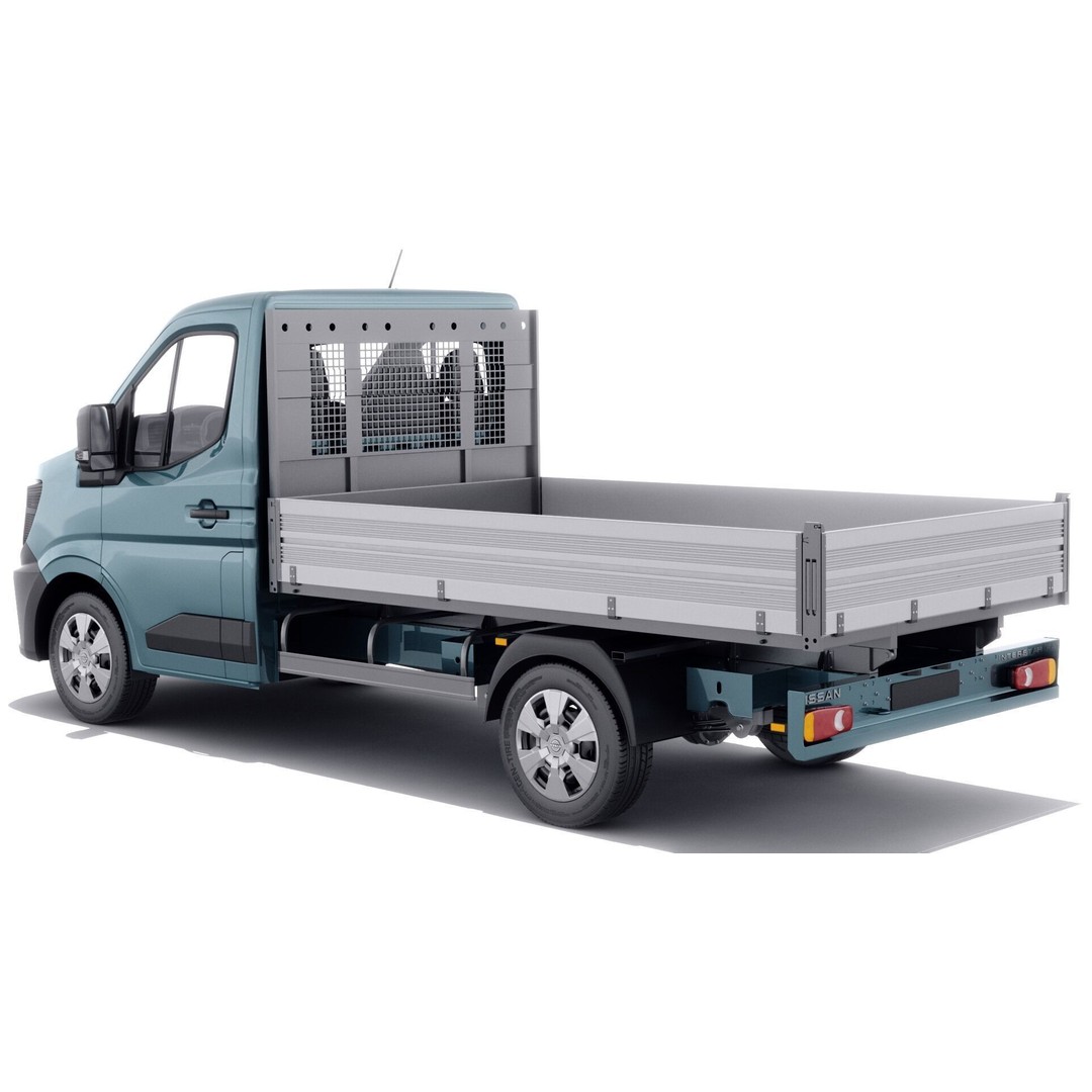 Nissan Interstar Pick-Up 2024 3D Model – Detailed Vehicle Asset, FBX/OBJ - View 7