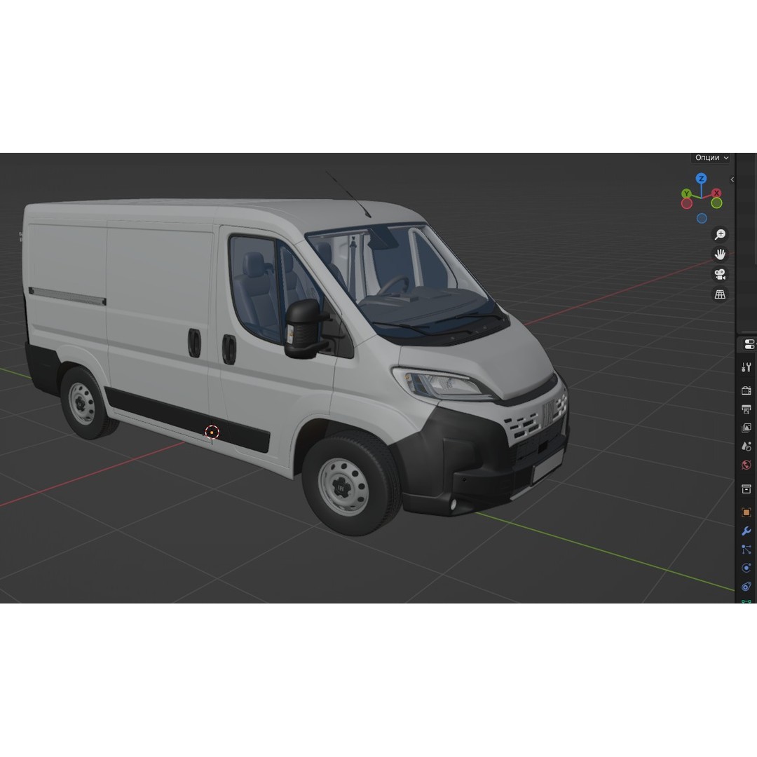 2024 FIAT DUCATO L1H1 3D Model – Detailed Commercial Van Asset, FBX