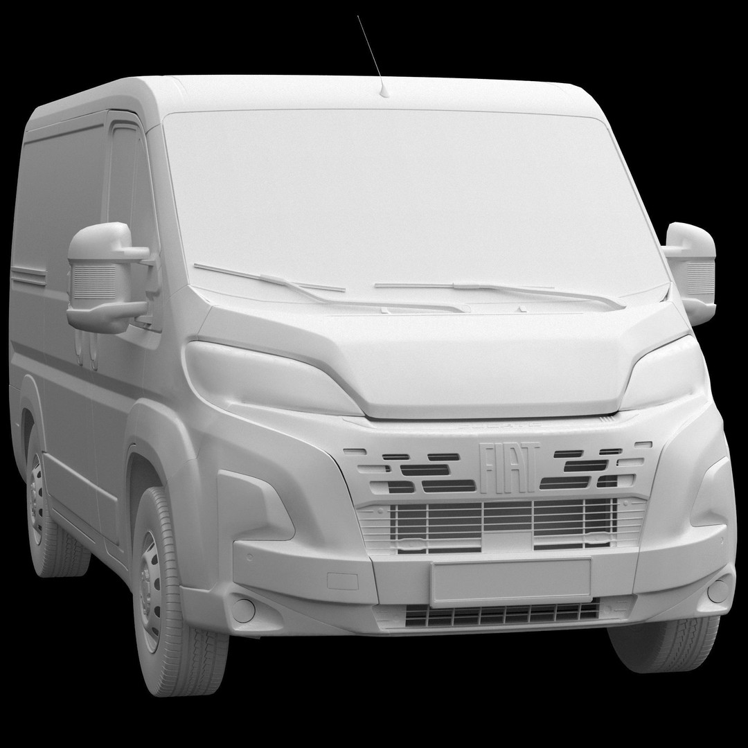 2024 FIAT DUCATO L1H1 3D Model – Detailed Commercial Van Asset, FBX - View 14