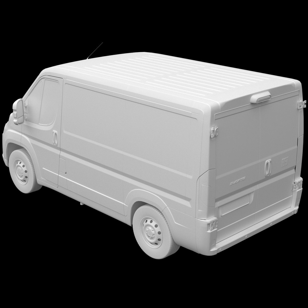 2024 FIAT DUCATO L1H1 3D Model – Detailed Commercial Van Asset, FBX - View 15
