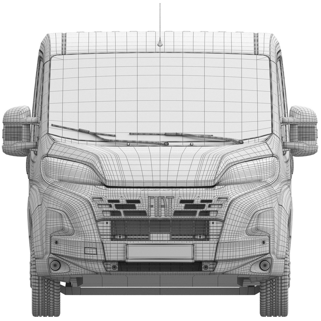 2024 FIAT DUCATO L1H1 3D Model – Detailed Commercial Van Asset, FBX - View 18