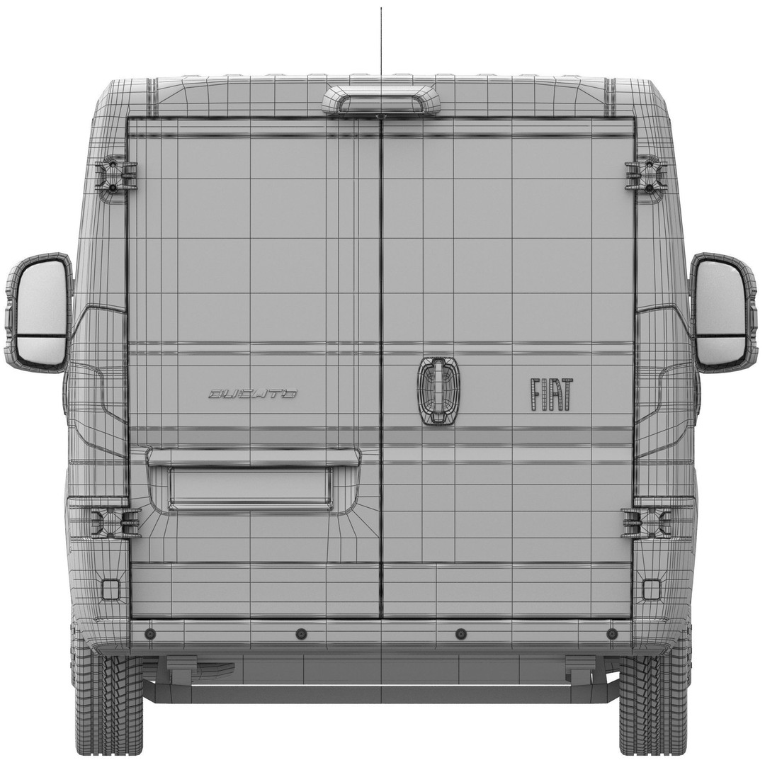 2024 FIAT DUCATO L1H1 3D Model – Detailed Commercial Van Asset, FBX - View 19