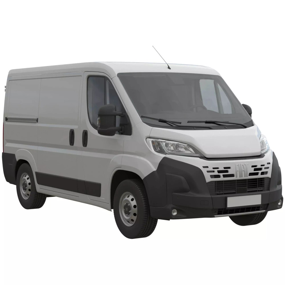 2024 FIAT DUCATO L1H1 3D Model – Detailed Commercial Van Asset, FBX - View 2