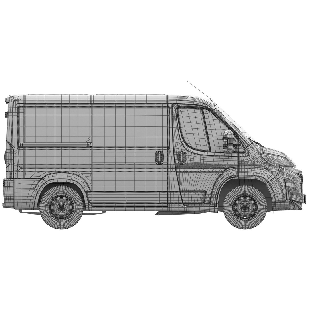 2024 FIAT DUCATO L1H1 3D Model – Detailed Commercial Van Asset, FBX - View 20
