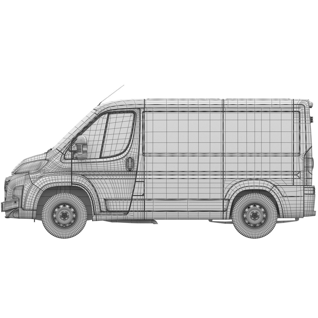2024 FIAT DUCATO L1H1 3D Model – Detailed Commercial Van Asset, FBX - View 21
