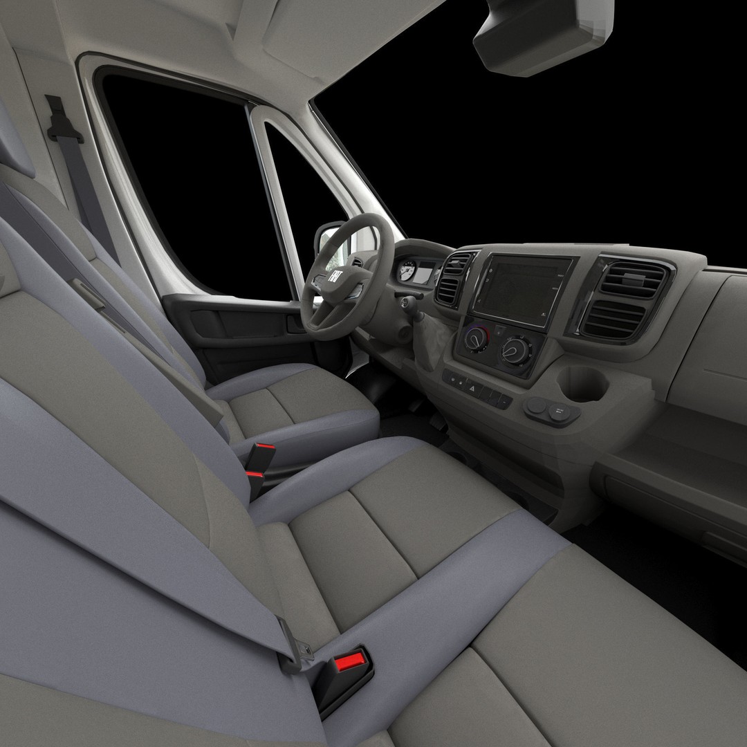 2024 FIAT DUCATO L1H1 3D Model – Detailed Commercial Van Asset, FBX - View 26