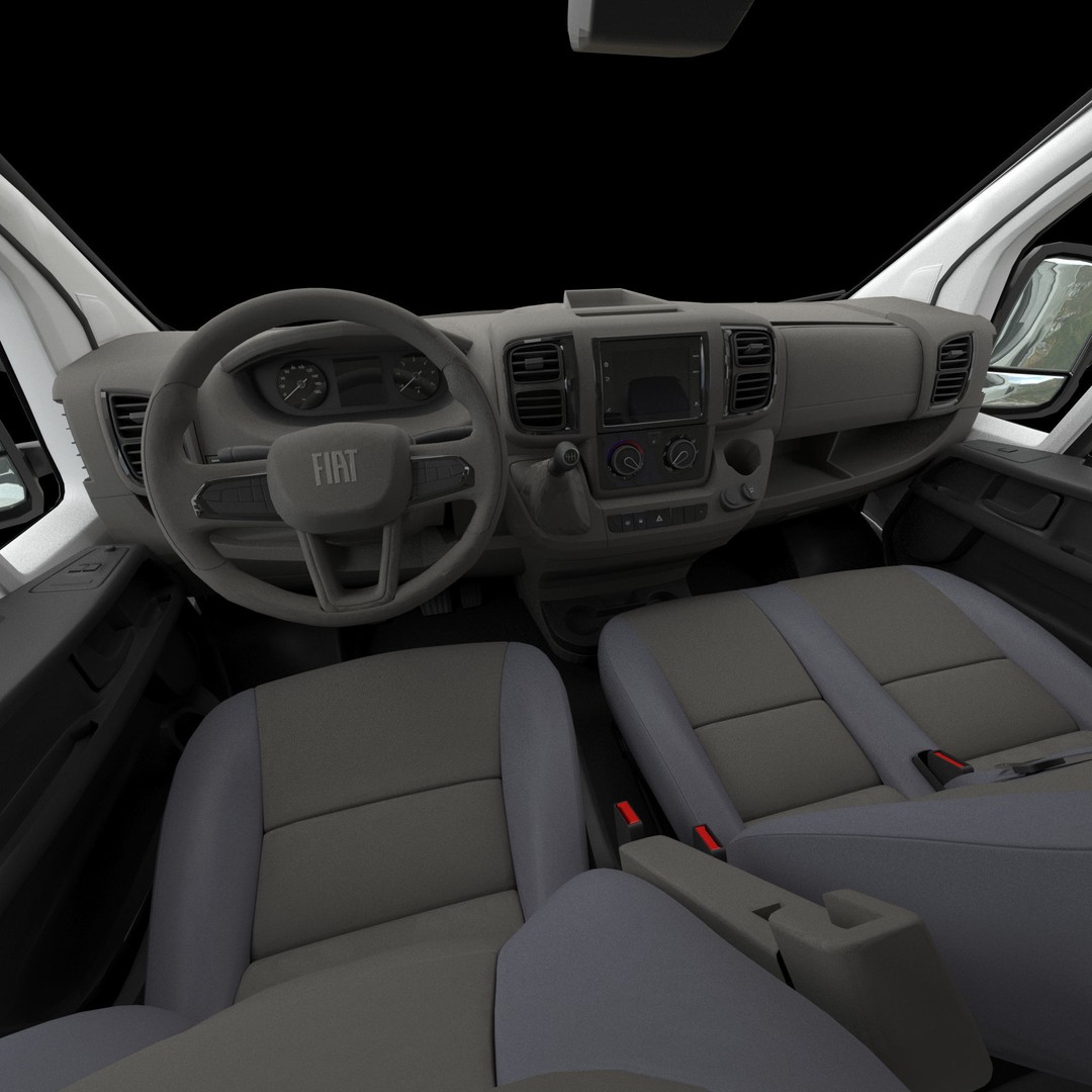2024 FIAT DUCATO L1H1 3D Model – Detailed Commercial Van Asset, FBX - View 27