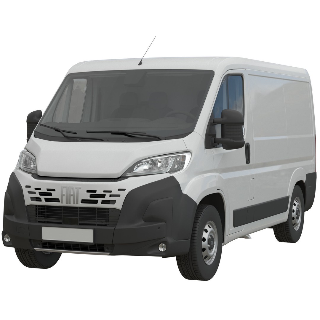 2024 FIAT DUCATO L1H1 3D Model – Detailed Commercial Van Asset, FBX - View 3