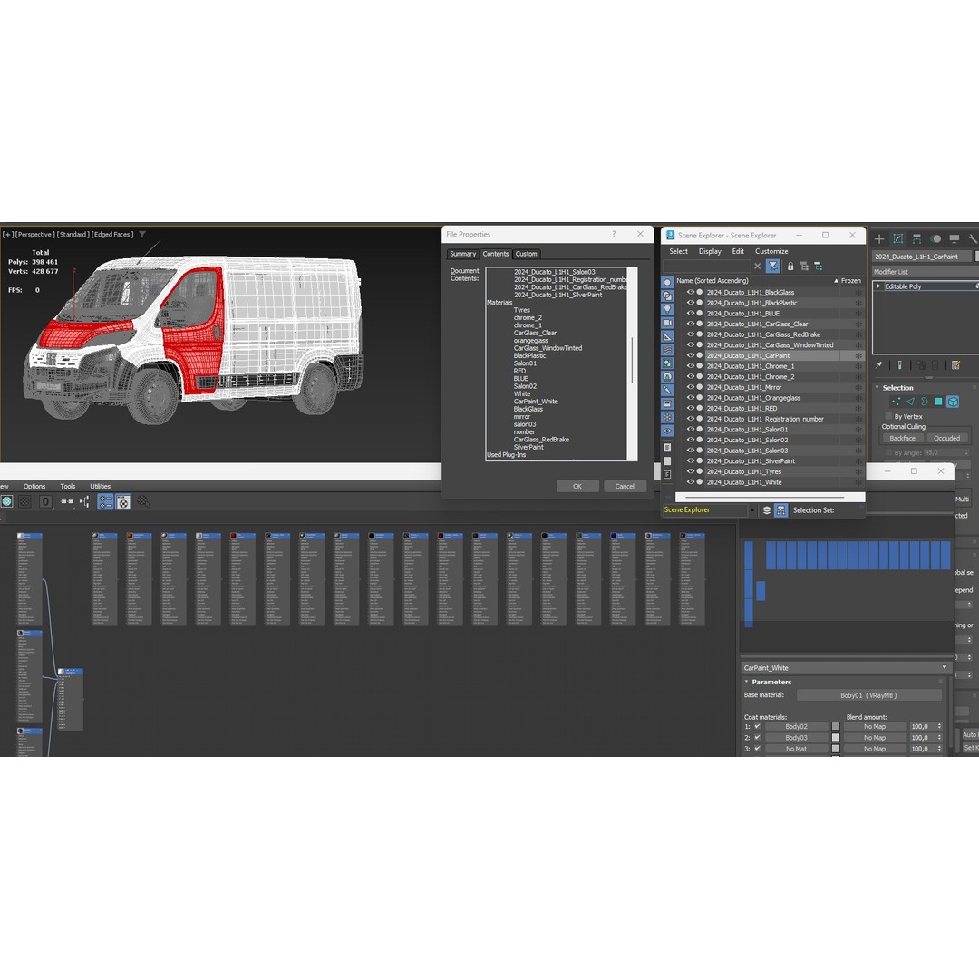 2024 FIAT DUCATO L1H1 3D Model – Detailed Commercial Van Asset, FBX - View 30