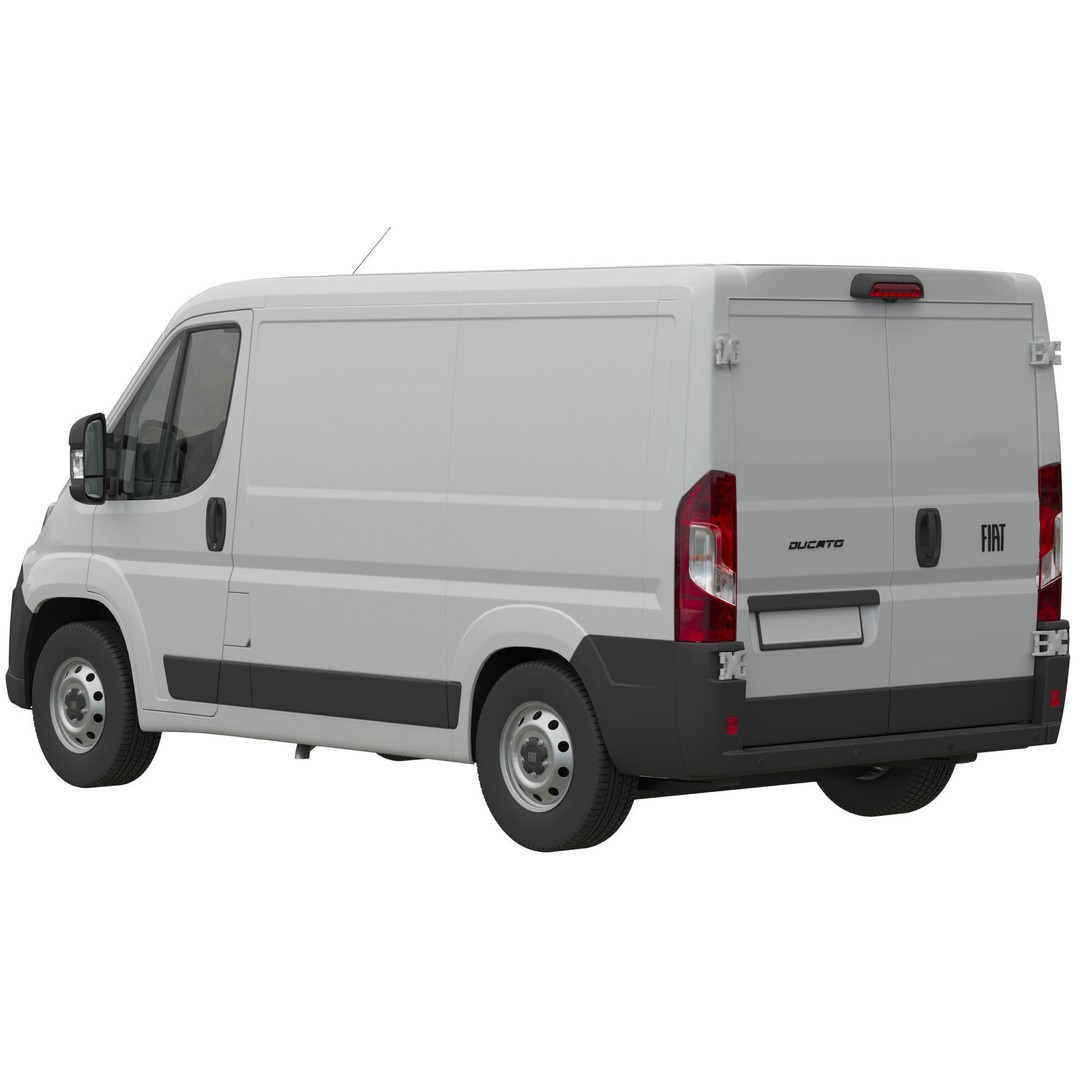 2024 FIAT DUCATO L1H1 3D Model – Detailed Commercial Van Asset, FBX - View 4