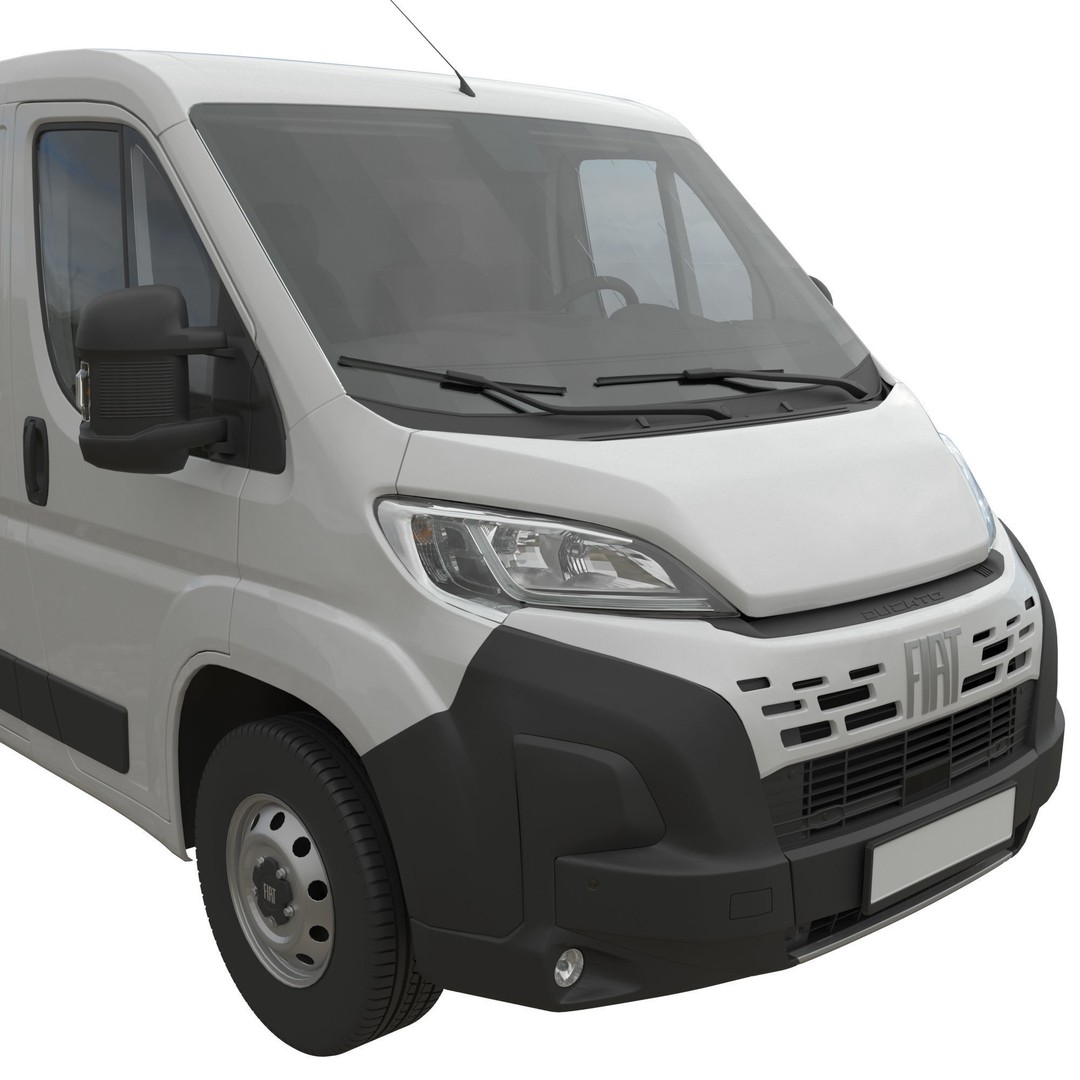 2024 FIAT DUCATO L1H1 3D Model – Detailed Commercial Van Asset, FBX - View 7