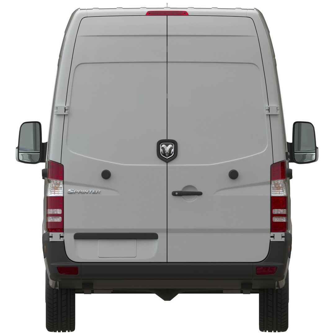 Dodge Sprinter 2500 Panel Van 3D Model – High Poly, FBX, Game Ready - View 10