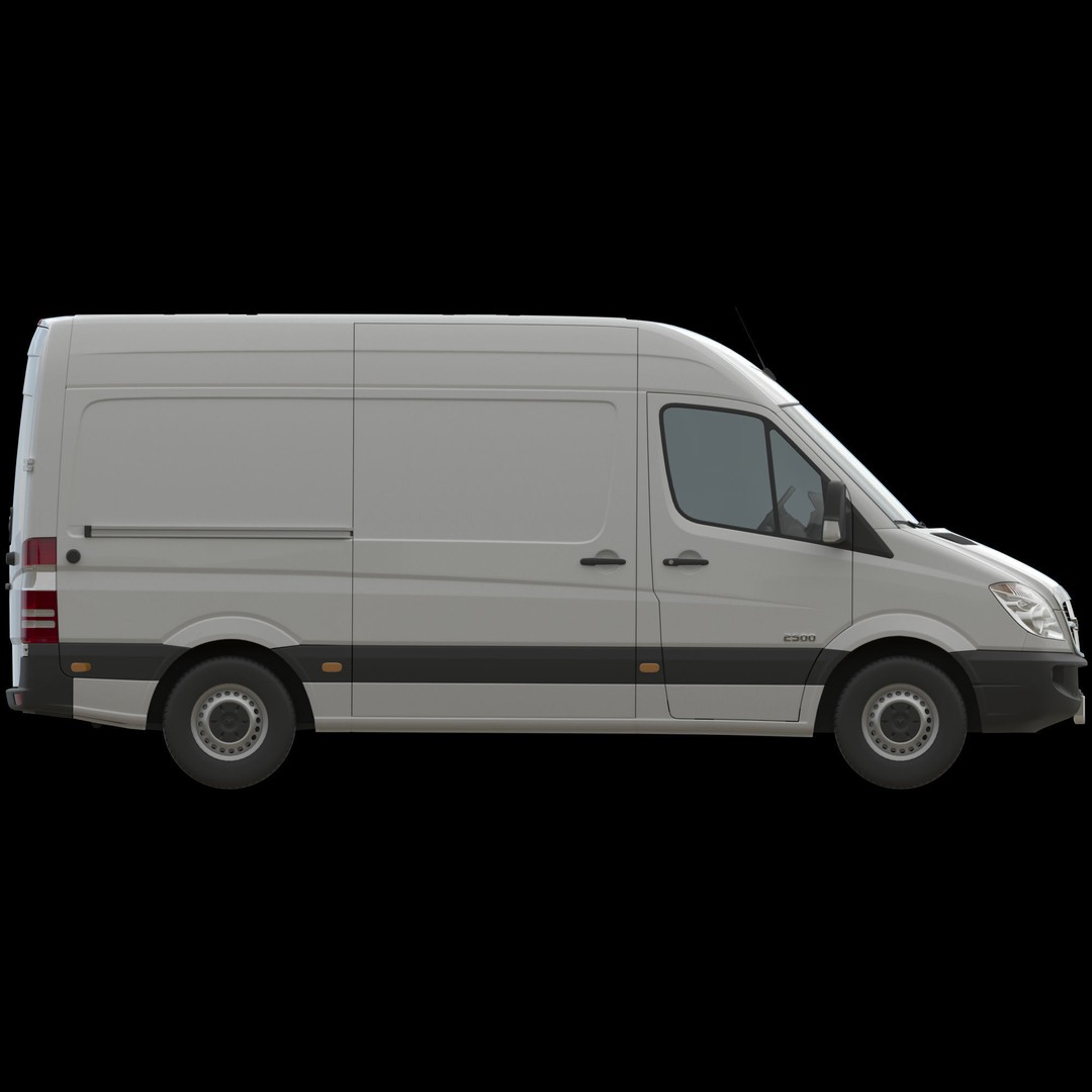 Dodge Sprinter 2500 Panel Van 3D Model – High Poly, FBX, Game Ready - View 11