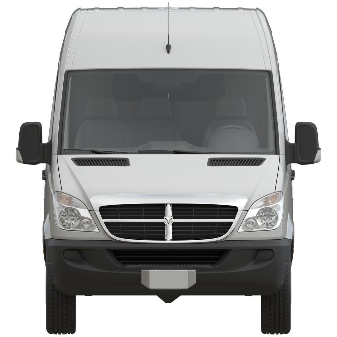 Dodge Sprinter 2500 Panel Van 3D Model – High Poly, FBX, Game Ready - View 9