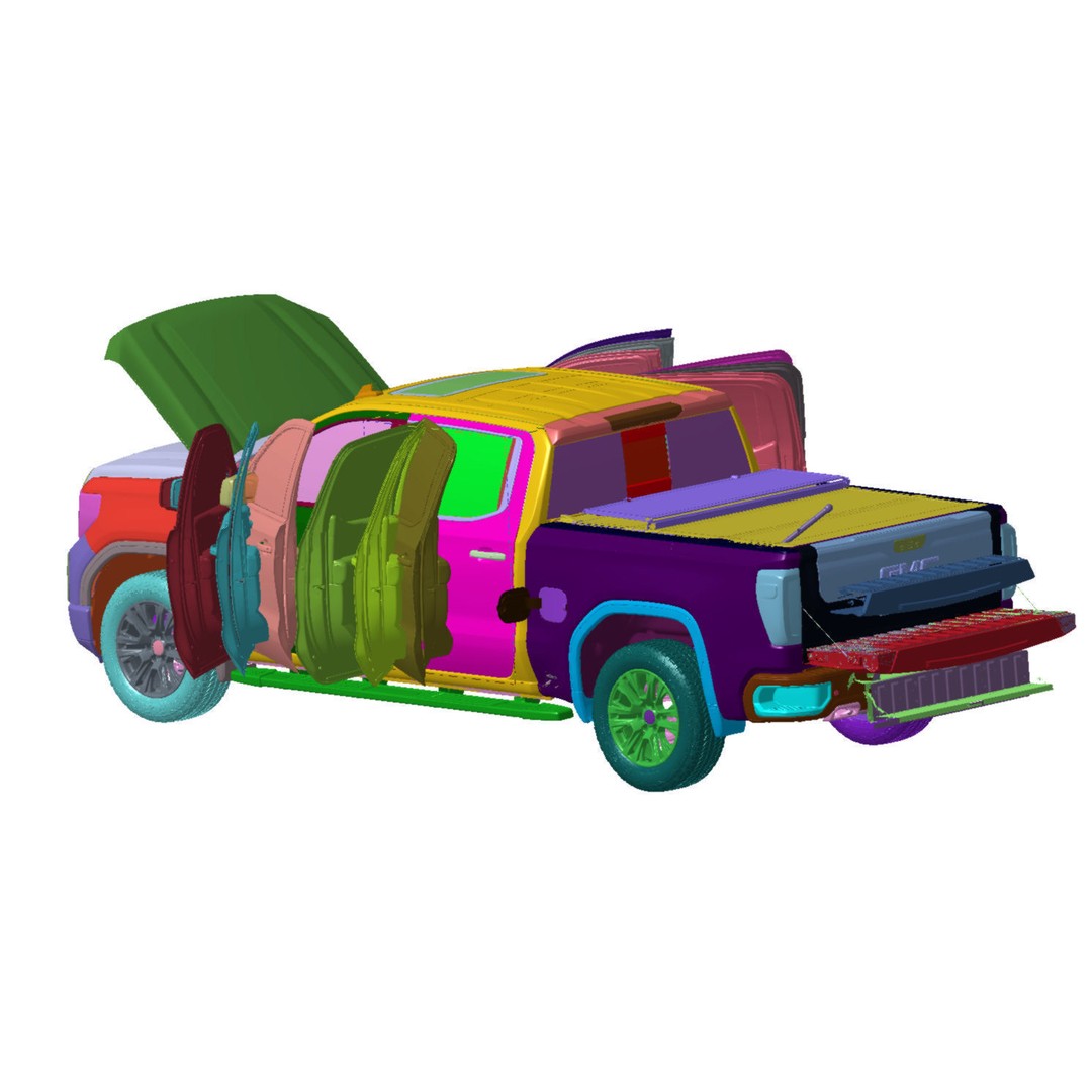 GMC Sierra Denali 1500 4WD Crew Cab 3D Model – High Detail Scan, STL - View 14