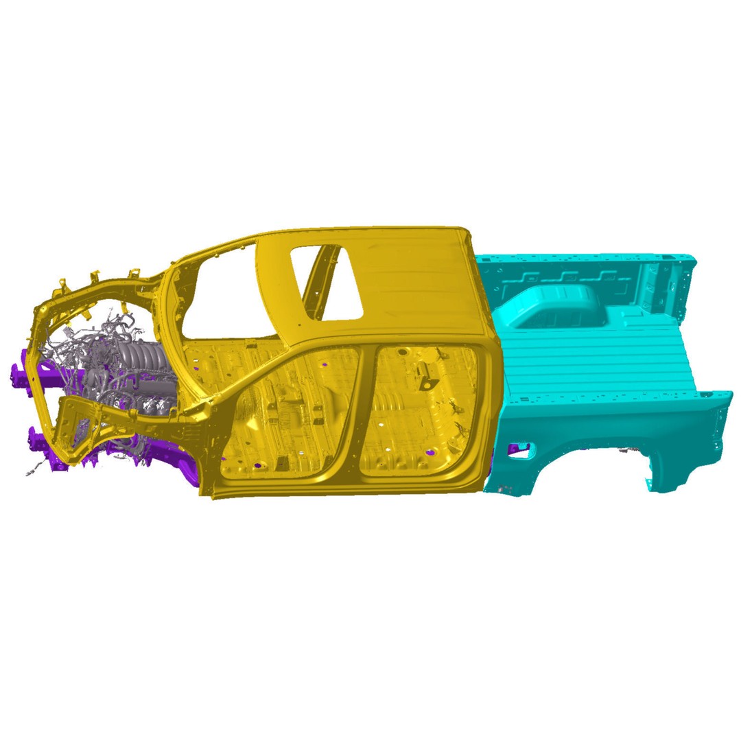 GMC Sierra Denali 1500 4WD Crew Cab 3D Model – High Detail Scan, STL - View 15