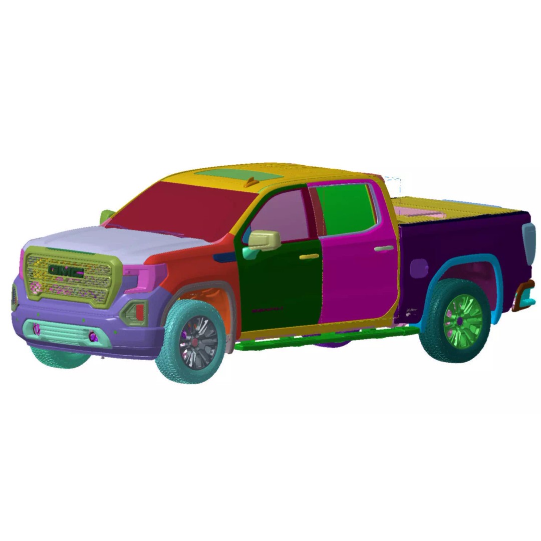 GMC Sierra Denali 1500 4WD Crew Cab 3D Model – High Detail Scan, STL - View 2