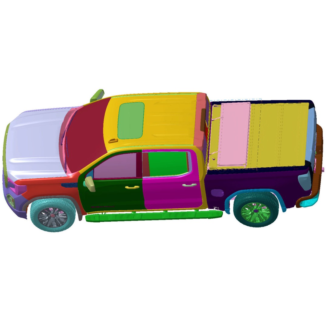 GMC Sierra Denali 1500 4WD Crew Cab 3D Model – High Detail Scan, STL - View 3