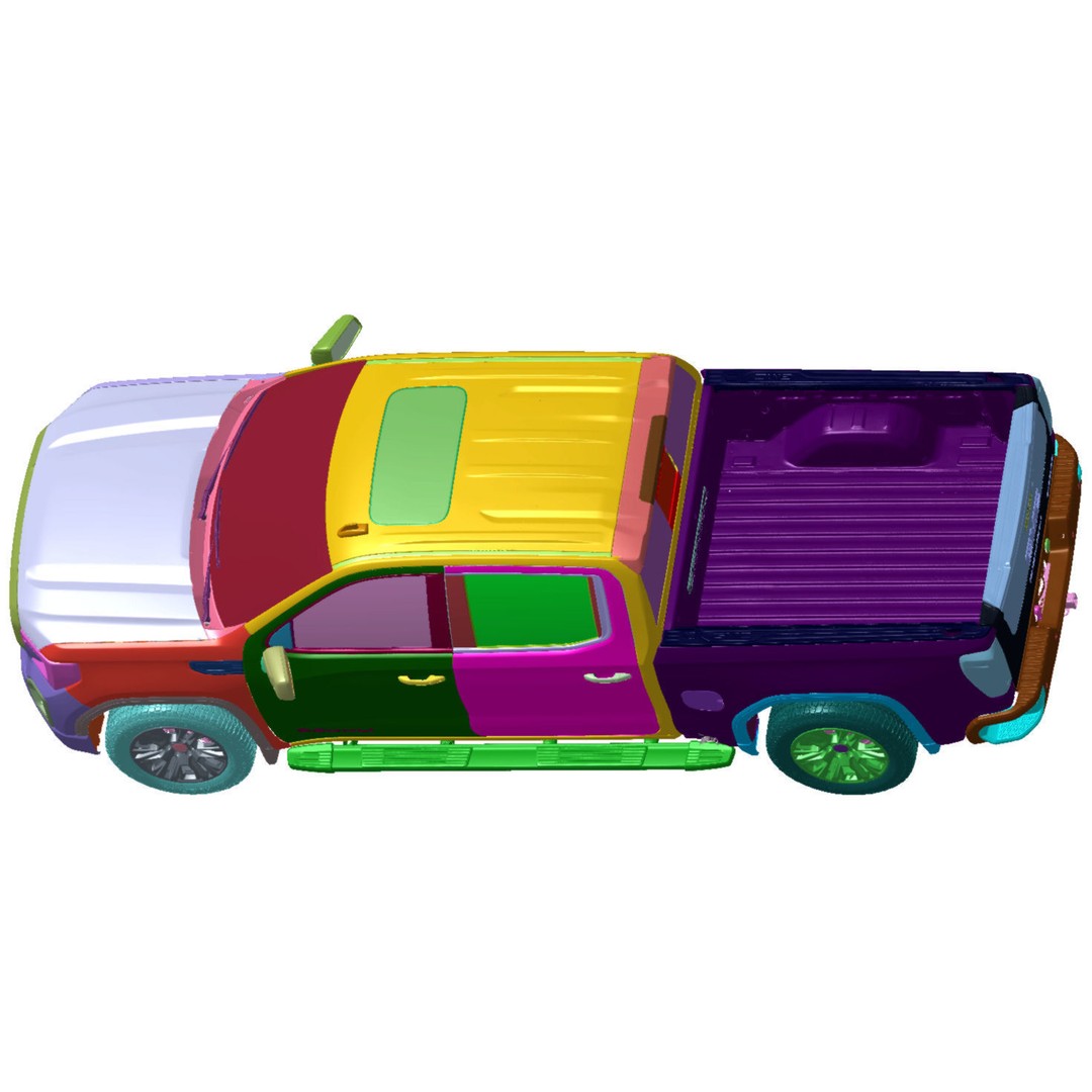 GMC Sierra Denali 1500 4WD Crew Cab 3D Model – High Detail Scan, STL - View 4