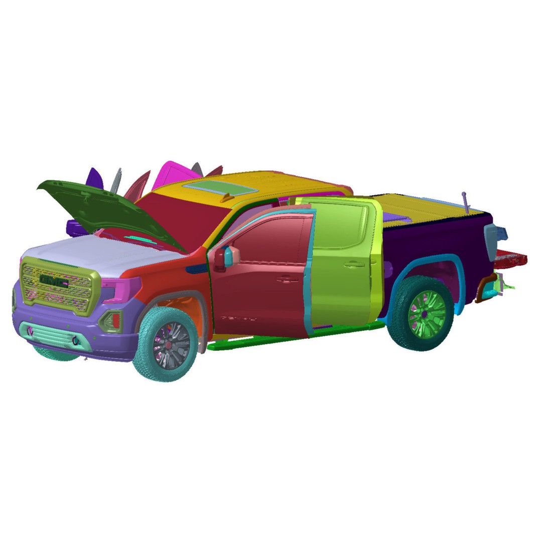 GMC Sierra Denali 1500 4WD Crew Cab 3D Model – High Detail Scan, STL - View 5